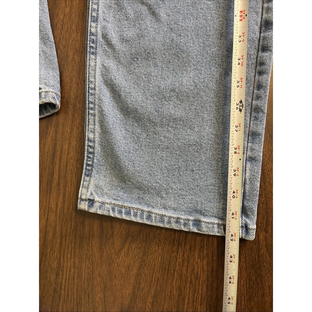 Wrangler Jeans Men's 38X30 Blue Denim Cowboy Cut Western Straight Leg Light Wash - Picture 10 of 12